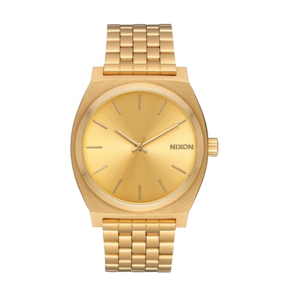 Gold Nixon The Time Teller Watch (minimal)